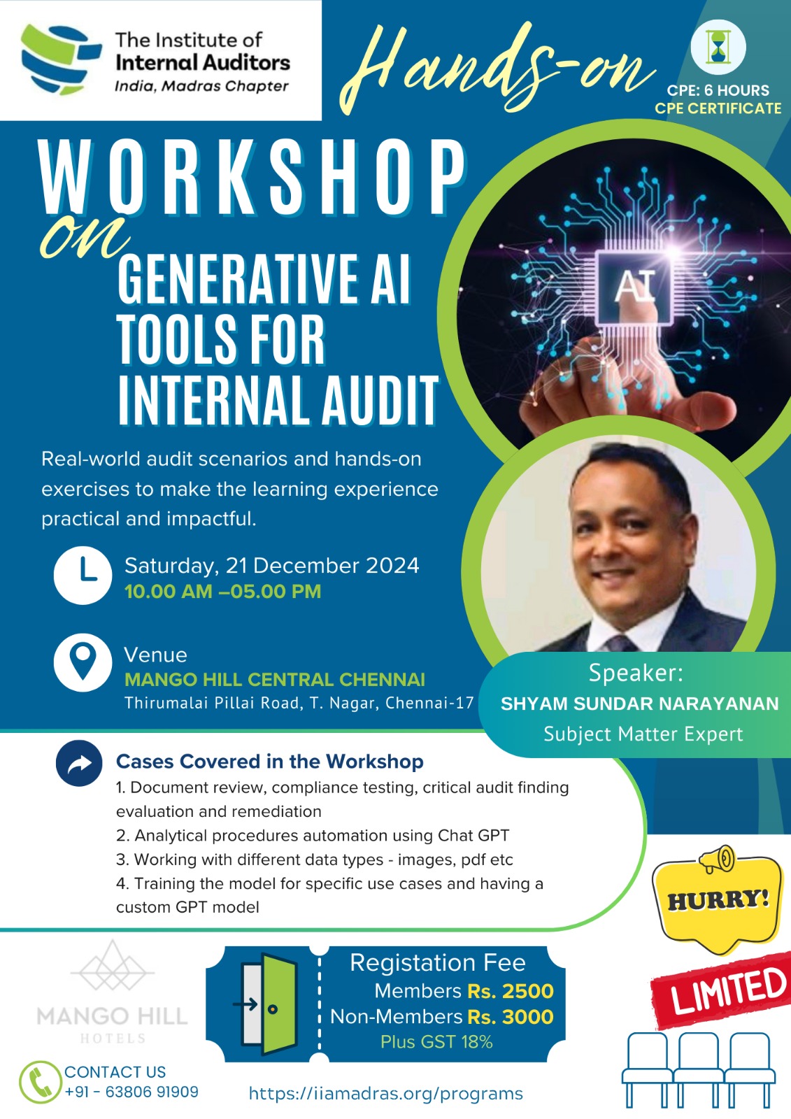 Hands-on workshop on Generative AI for Internal audit